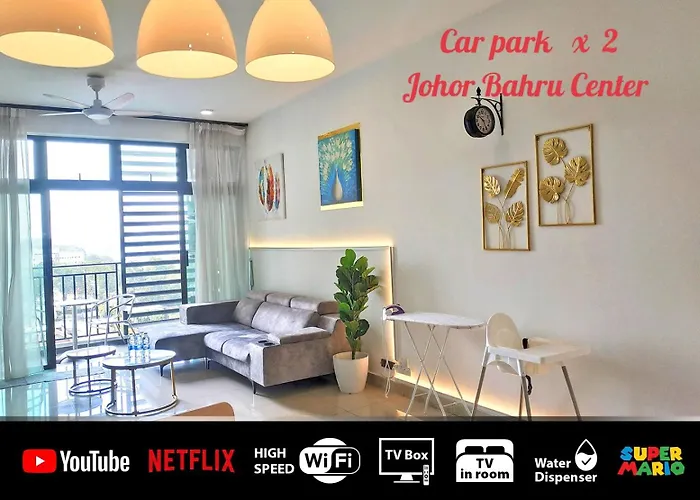 Citywoods Apartment Next To Thistle Hotel,Hospital Sultanah Aminah,Ciq Custom3Km By Yha